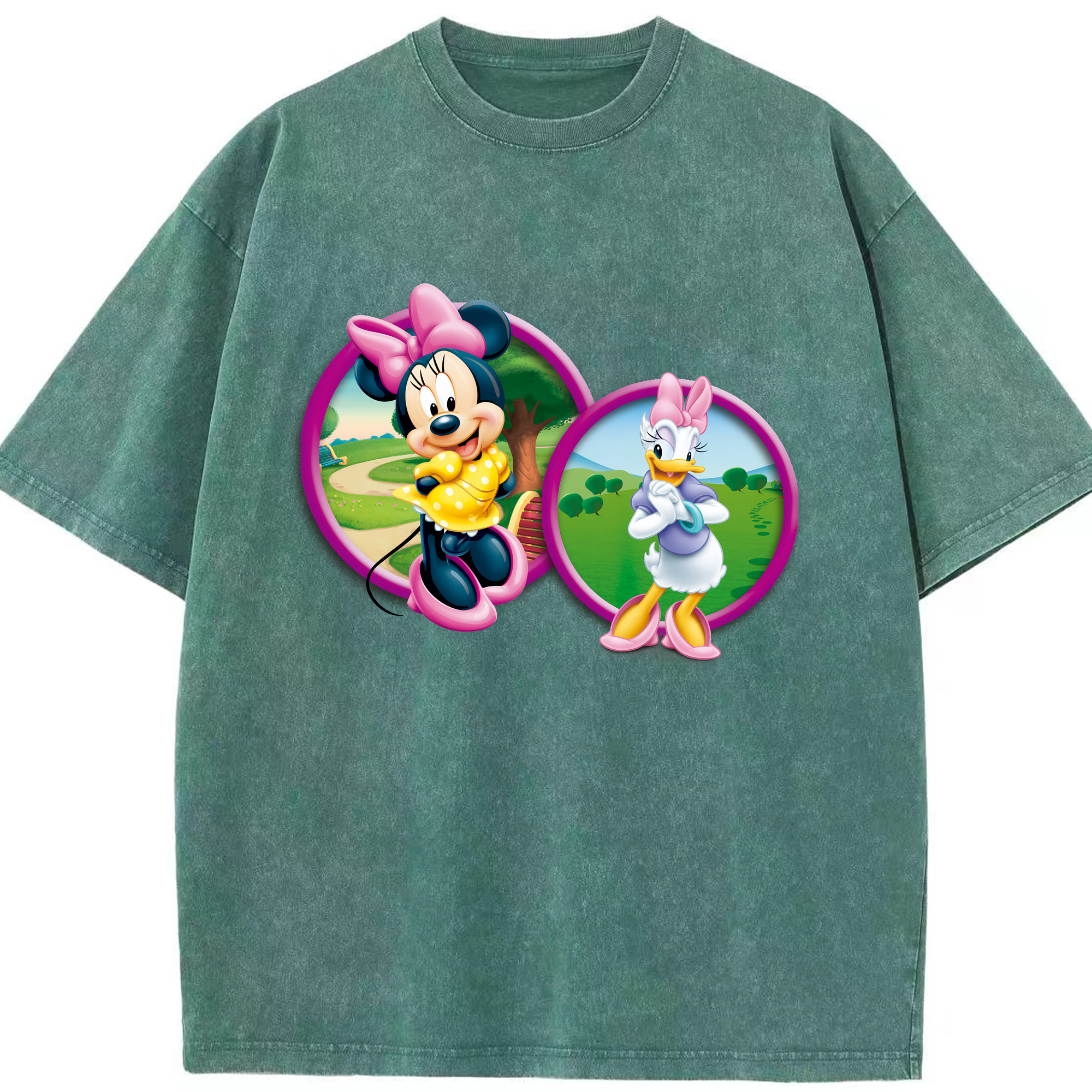 （画像用） ミッキーマウス Mickey Mouse 綿100% ヴィンテージ風 半袖Tシャツ（フロントプリント）